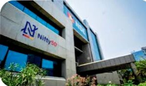 In "Nifty Fifty" the image shows the head office of Indian share market.
