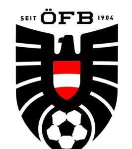 The image shows the symbol of Austria national football team .