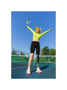 A young, beautiful, self-respecting, but leg-impaired girl showcases her talent in the tennis competition of Wimbledon Schedule 2024. 20240712_082458_0000